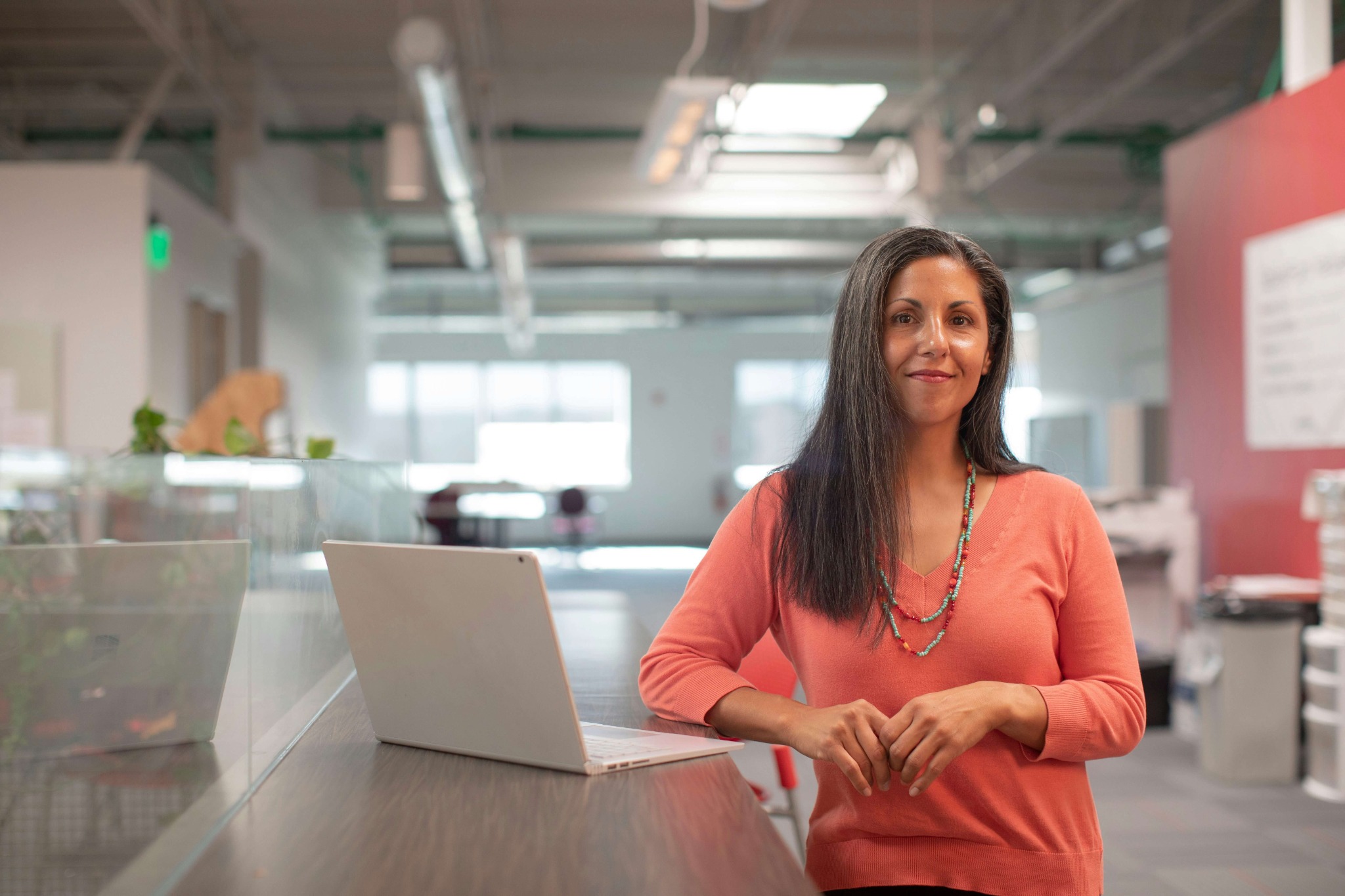 Business owner working